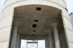 Multiple unload drops in a drive thru silo allowing for faster unload and less truck movement.